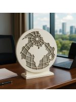 Evode Design | Dünya Haritası Figürlü LED Dekoratif Obje - Görsel 4