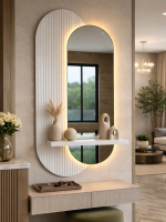 Evode Design | Aynalı Lüks Modern LED Duvar Dekoru - Görsel 2